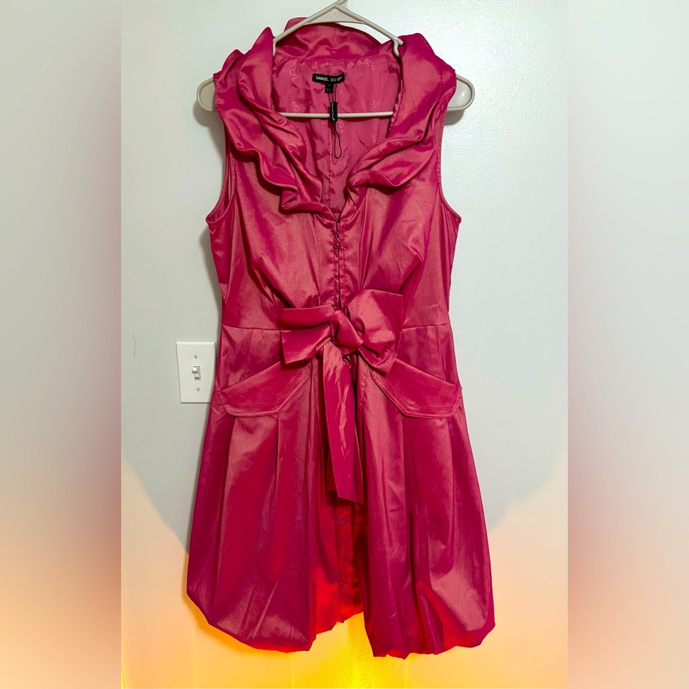 Samuel Dong Pink Sleeveless Dress